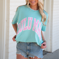 Lulu Mac- Polka Dot Adult Chalky Mint Comfort Colors Tee