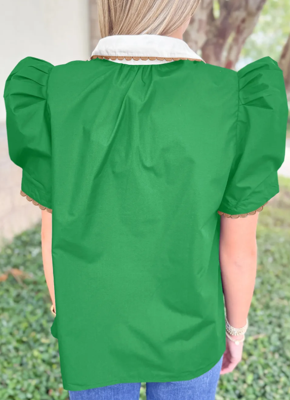 The Emerald Grace Blouse